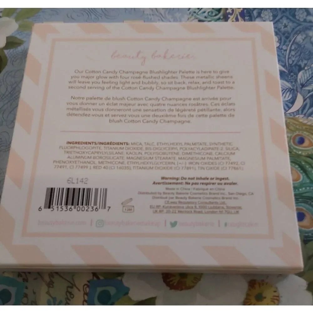 BNIB~Beauty Bakerie Cotton Candy Champagne Blushlighter Palette